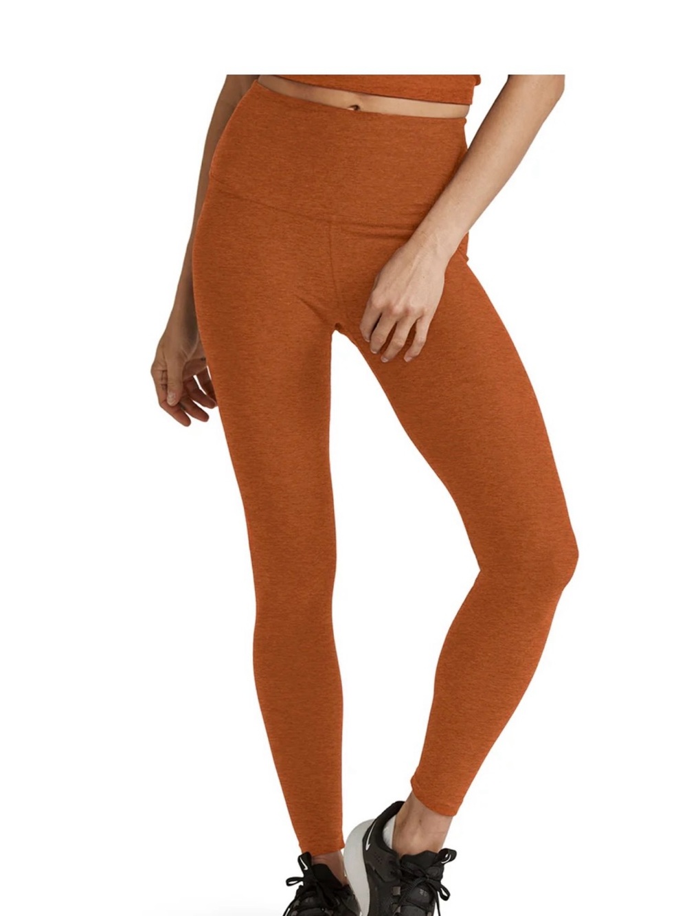 Beyond Yoga Rust Brown High-Waist Leggings & Crop Tank Set - Picture 5 of 13